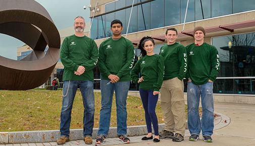 Veteran Peer Mentors pose outside